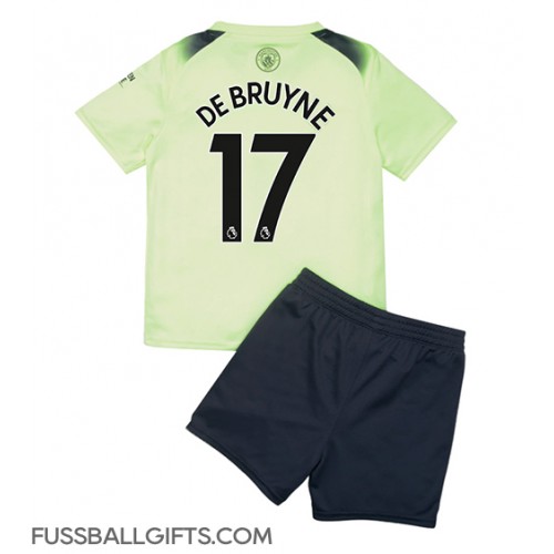 Manchester City Kevin De Bruyne #17 Fußballbekleidung 3rd trikot Kinder 2022-23 Kurzarm (+ kurze hosen)